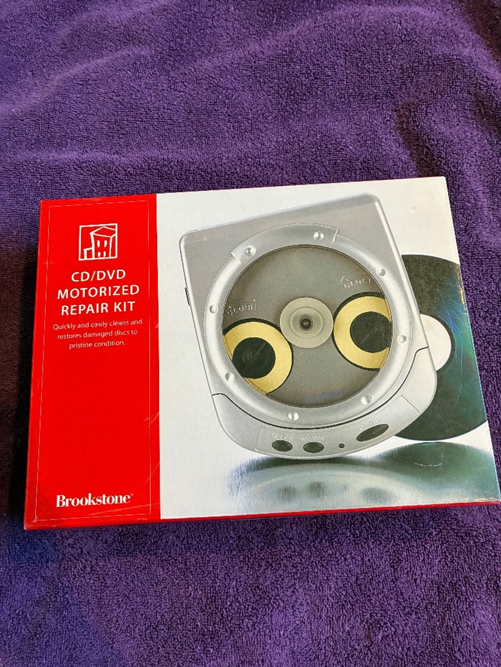 New in box Brooksto e CD/DVD Motorized Repair Kit